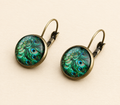 Green earrings