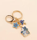 Whimsical House Keychain